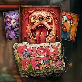 Official Slots logo: Fugly Pets by Stakelogic at PlayMojo Casino