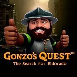 Official Slots logo: Gonzo's Quest by NetEnt at PlayMojo Casino