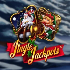 Jackpots logo of Jingle Jackpots from Dragon Gaming at PlayMojo Casino