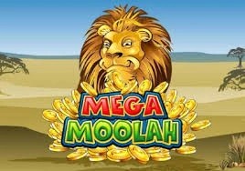 Mega Moolah slot logo by Games Global at PlayMojo Casino