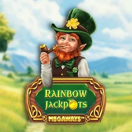 Rainbow Jackpots Megaways logo by Red Tiger Gaming at PlayMojo Casino